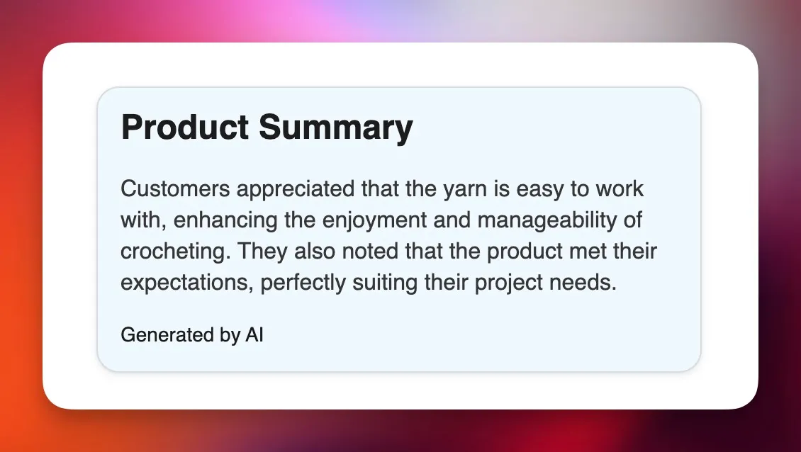 All Reviews Widget Example