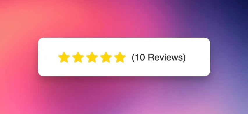 All Reviews Widget Example